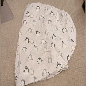 Pottery Barn Kids Winter Penguin Crib Sheet